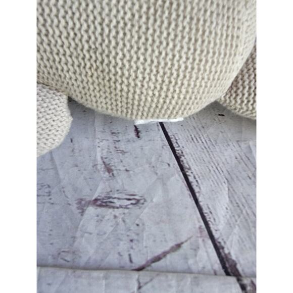 Theodore Elephant Living Textiles Knitted Gray Plush Rattle 13in Baby Toddler - Picture 6 of 6